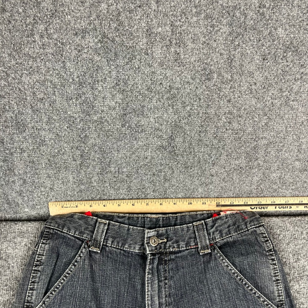 Wrangler Cargo Jeans Boys Size 12 Husky Dark Wash Denim Relaxed Fit Utility - Picture 5 of 9